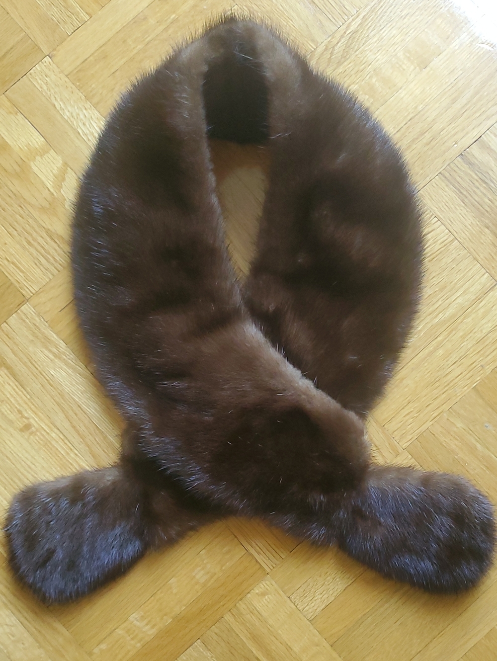 Mink Fur Vintage Collar Scarf